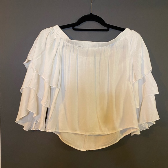 7 For All Mankind Off The Shoulder Top - Picture 4 of 4